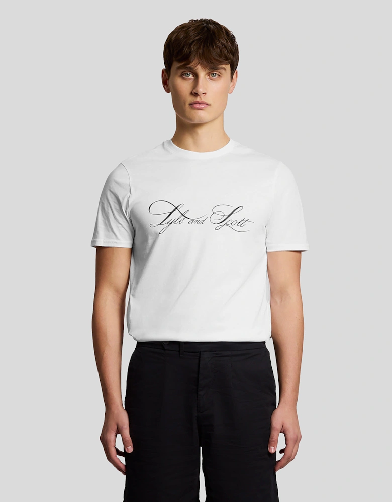Superfine Cotton Graphic Logo T-Shirt