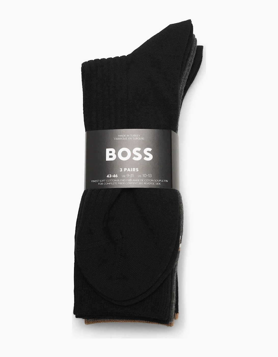 3 Pack of Rib Socks, 7 of 6