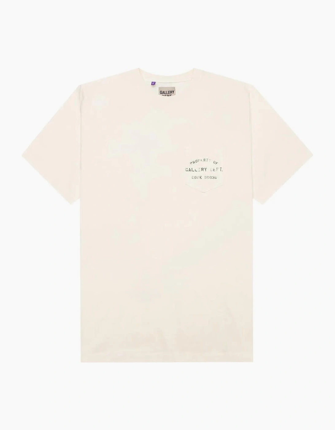 Property Of Stencil T-Shirt in Cream, 4 of 3