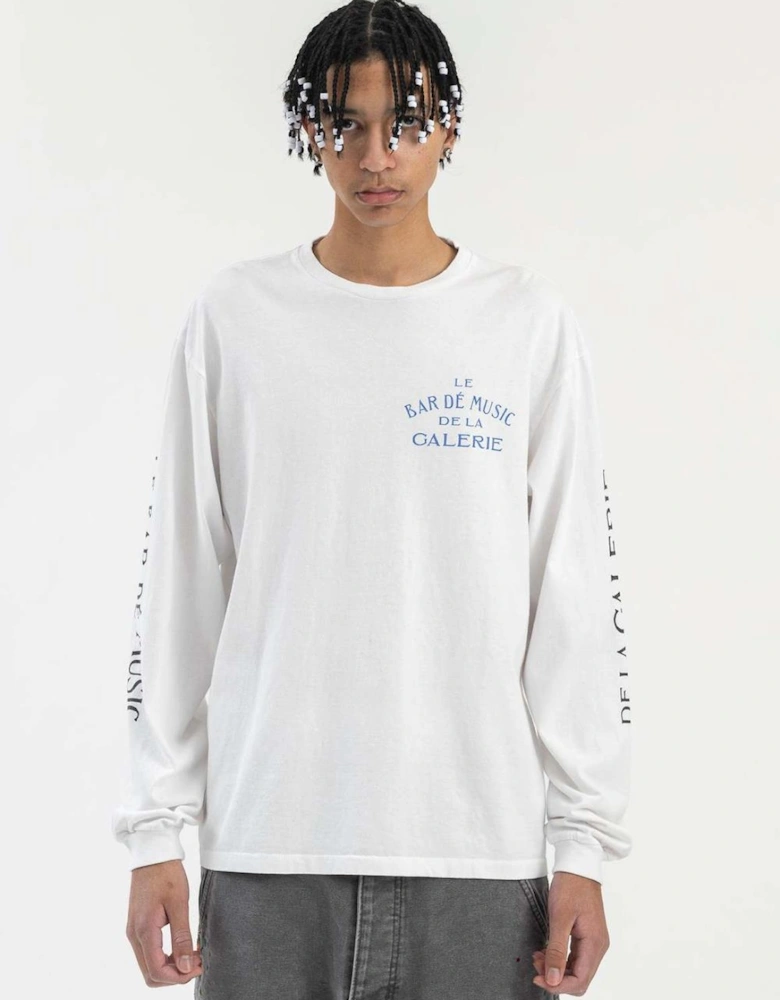 Le Bar Long Sleeve T-Shirt in White