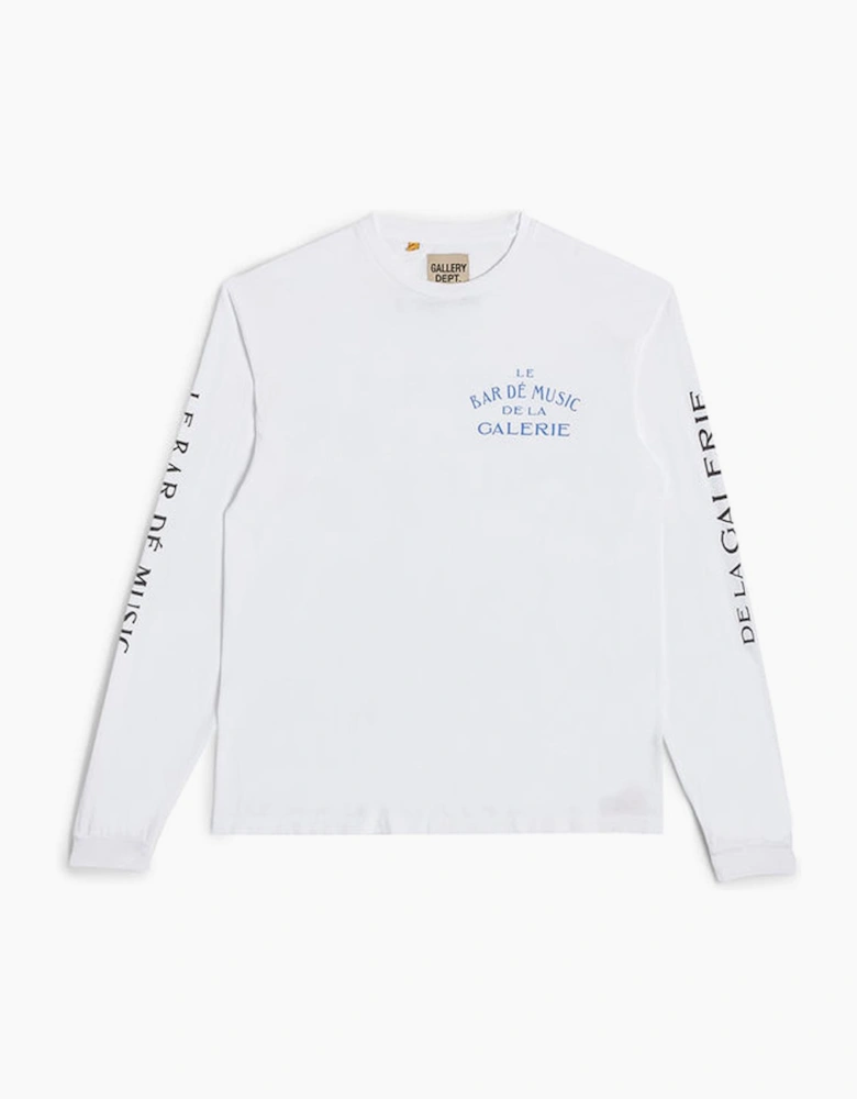 Le Bar Long Sleeve T-Shirt in White