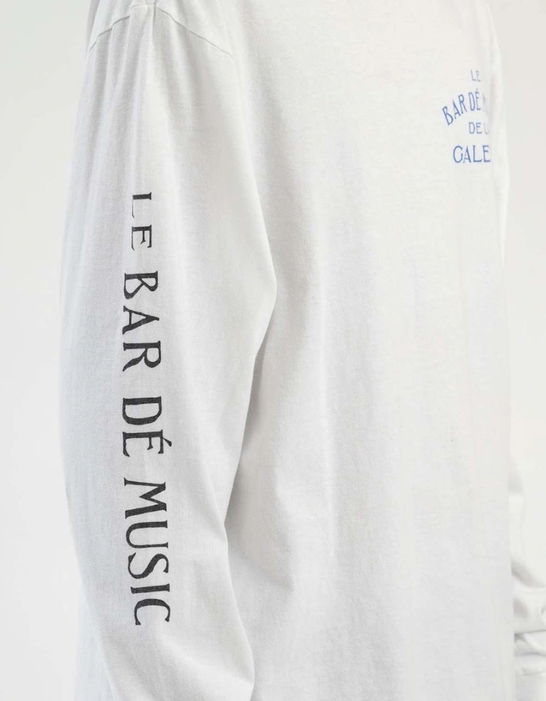 Le Bar Long Sleeve T-Shirt in White