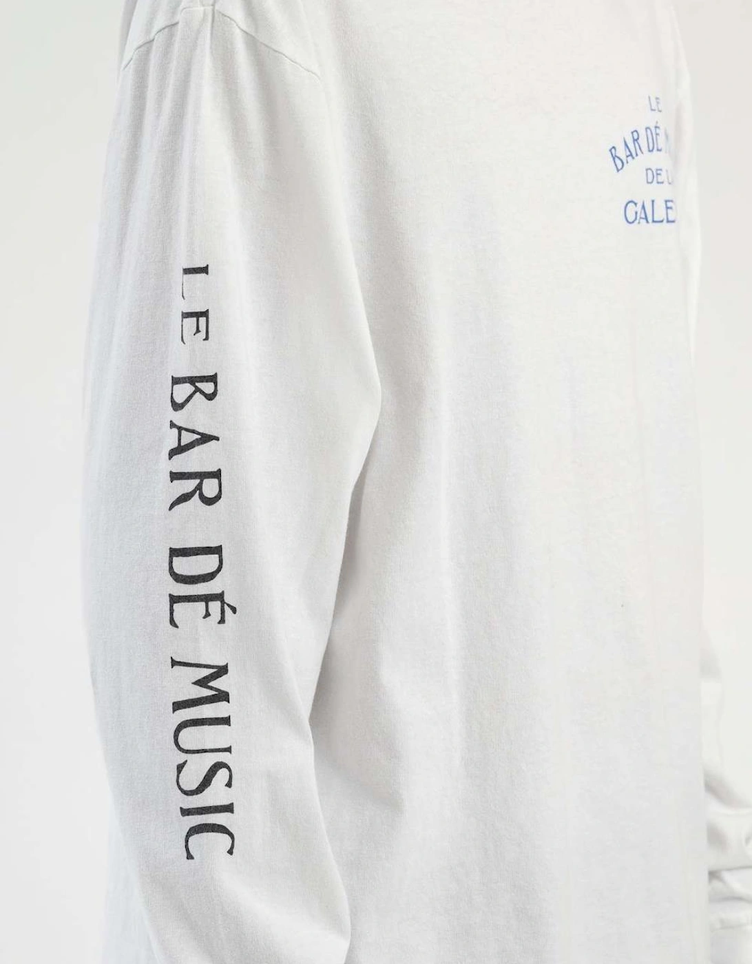 Le Bar Long Sleeve T-Shirt in White