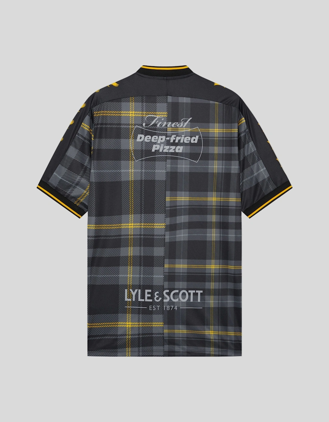 Plaid Short Sleeve Football Jersey