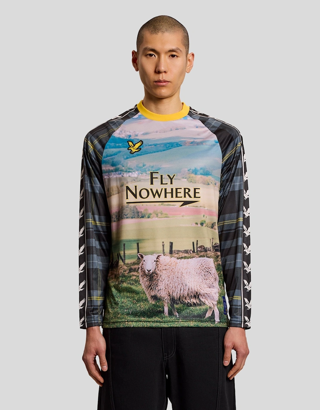 Sheep Graphic Long Sleeve Football Jersey, 8 of 7
