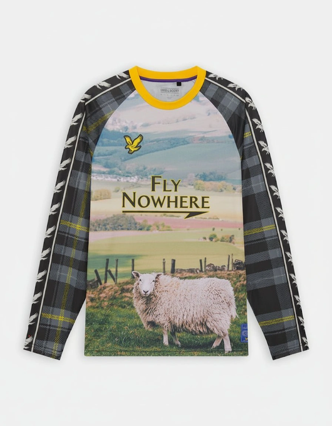 Sheep Graphic Long Sleeve Football Jersey
