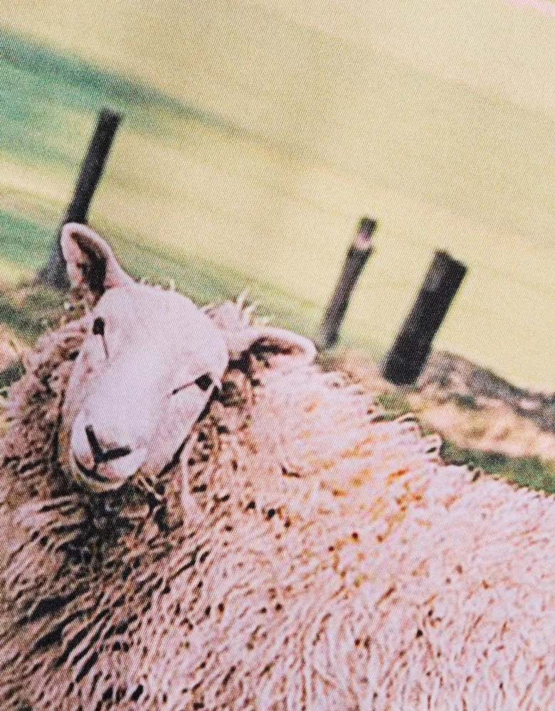 Sheep Graphic Long Sleeve Football Jersey