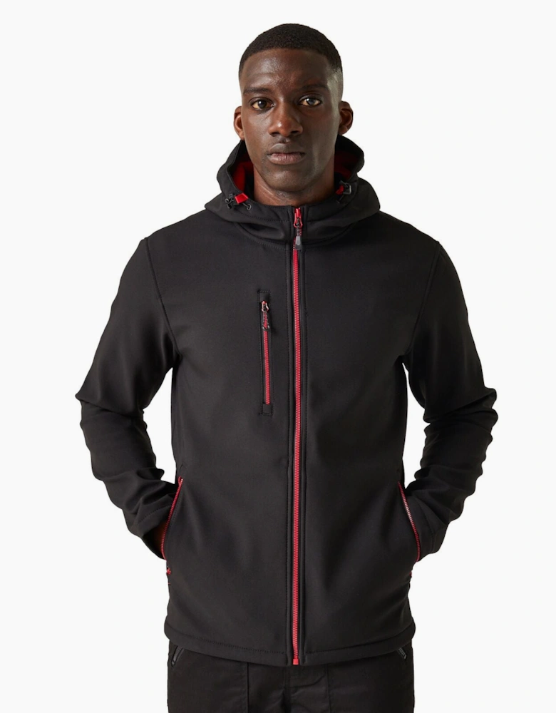Regatta Professional Mens Navigate Hooded Softshell Jacket