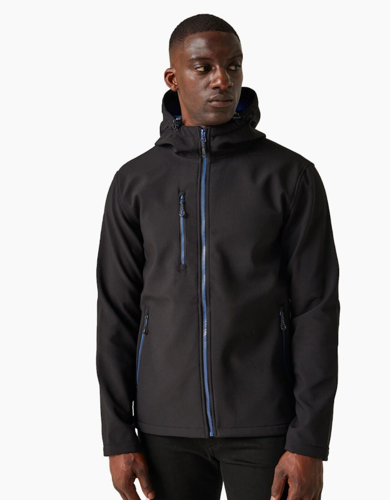 Professional Mens Navigate Hooded Softshell Jacket