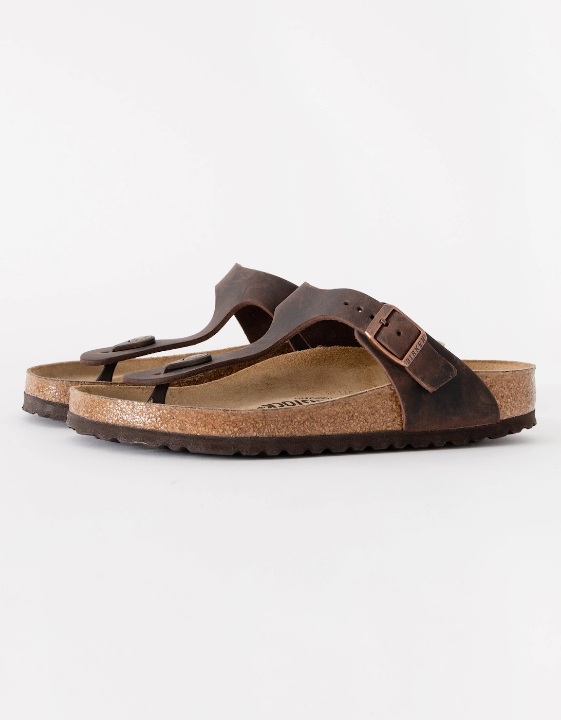 Birkenstock Gizeh Women's Brown Natural Oiled Leather Sandals - Habana  5.5/D Size Uk5.5 Eu39 Regular