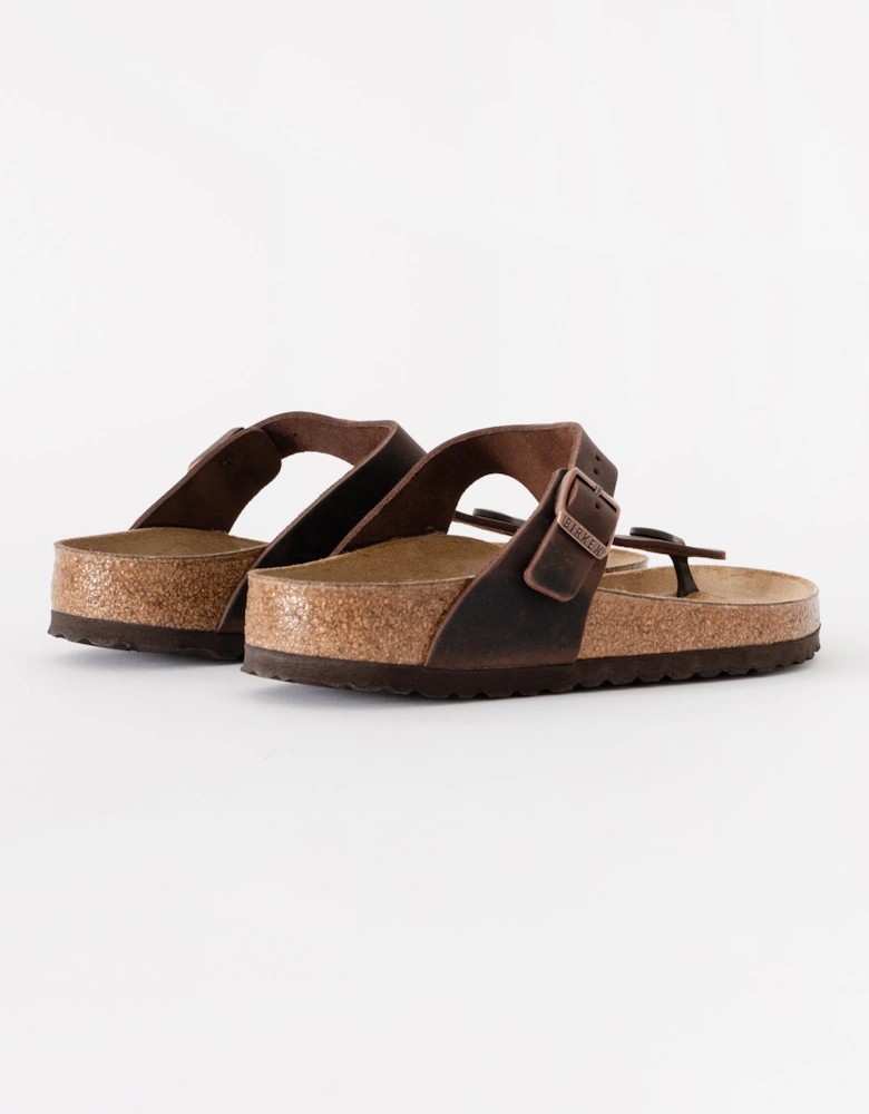 Natural Oiled Leather Womens Sandals - Habana