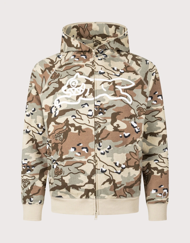 Choc Chip Running Dog Zip Through Hoodie