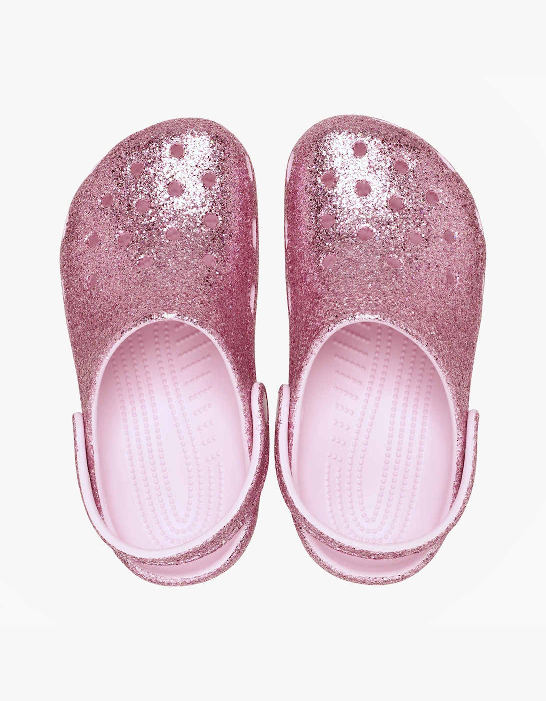 CLASSIC CHUNKY GLITTER Girls Clogs Sandals Pink Milk