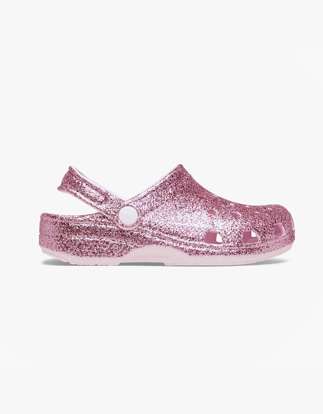CLASSIC CHUNKY GLITTER Girls Clogs Sandals Pink Milk, 7 of 6