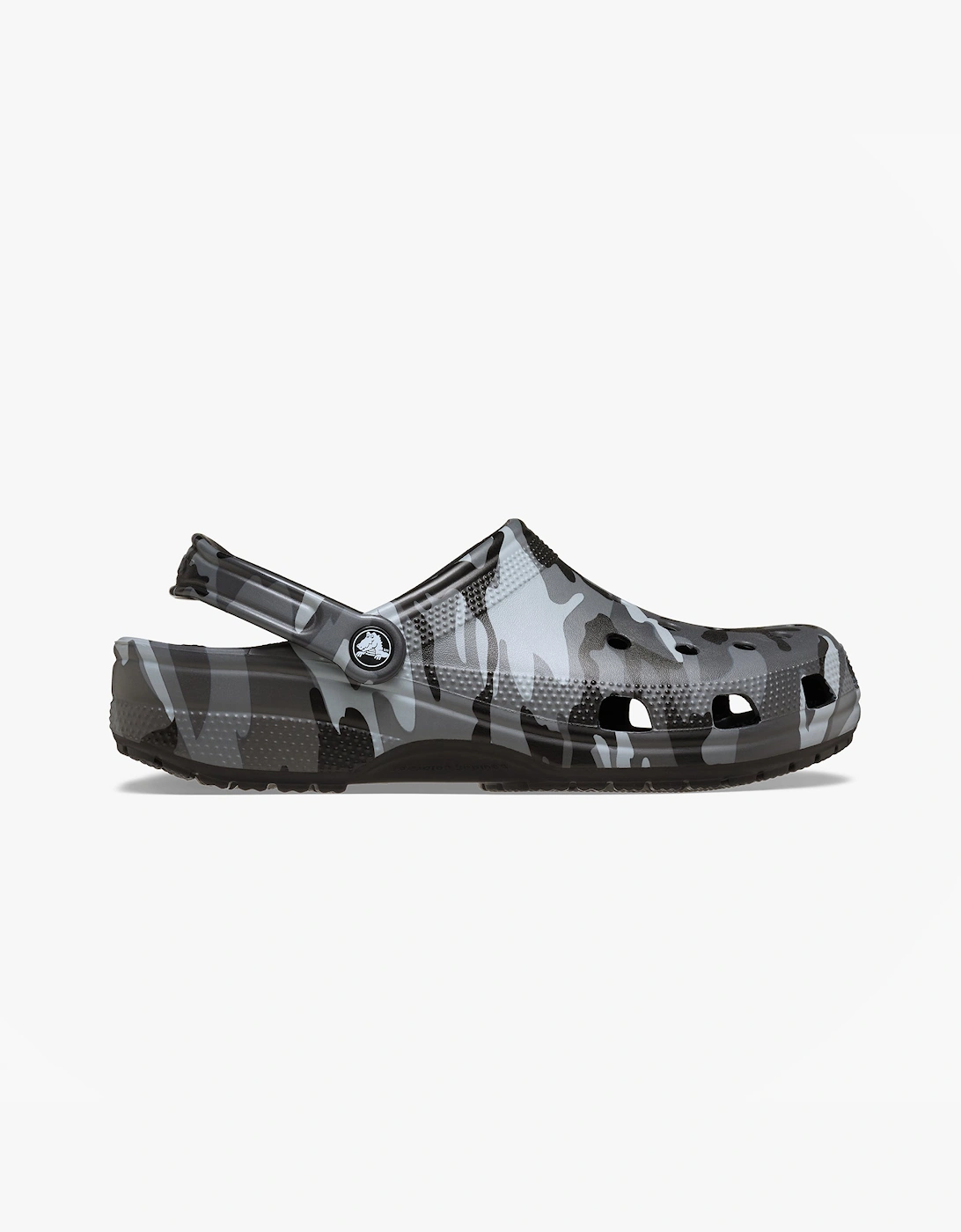 CLASSIC CAMOUFLAGE Unisex Adults Clogs Sandals Black/Slate Grey, 7 of 6