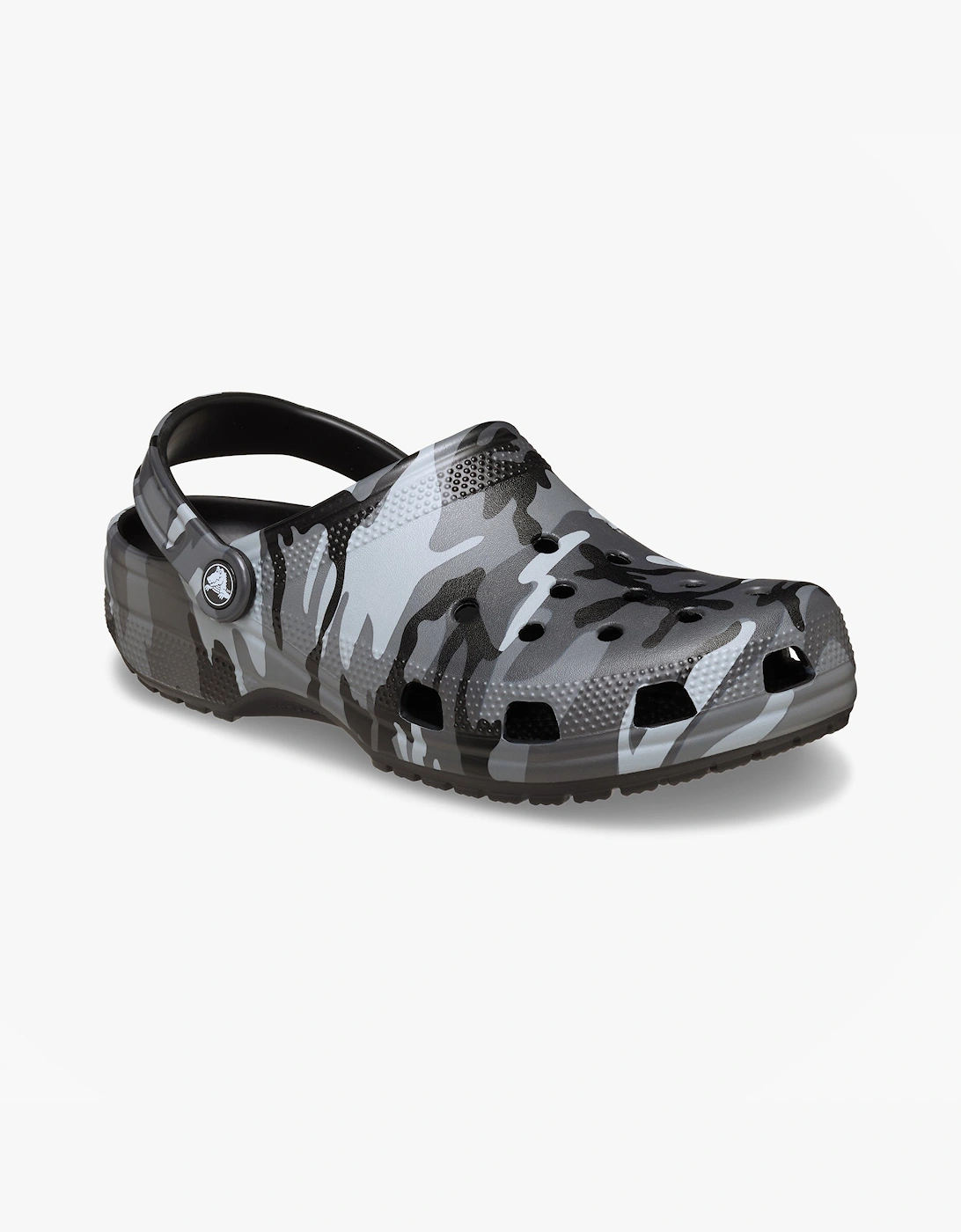 CLASSIC CAMOUFLAGE Unisex Adults Clogs Sandals Black/Slate Grey