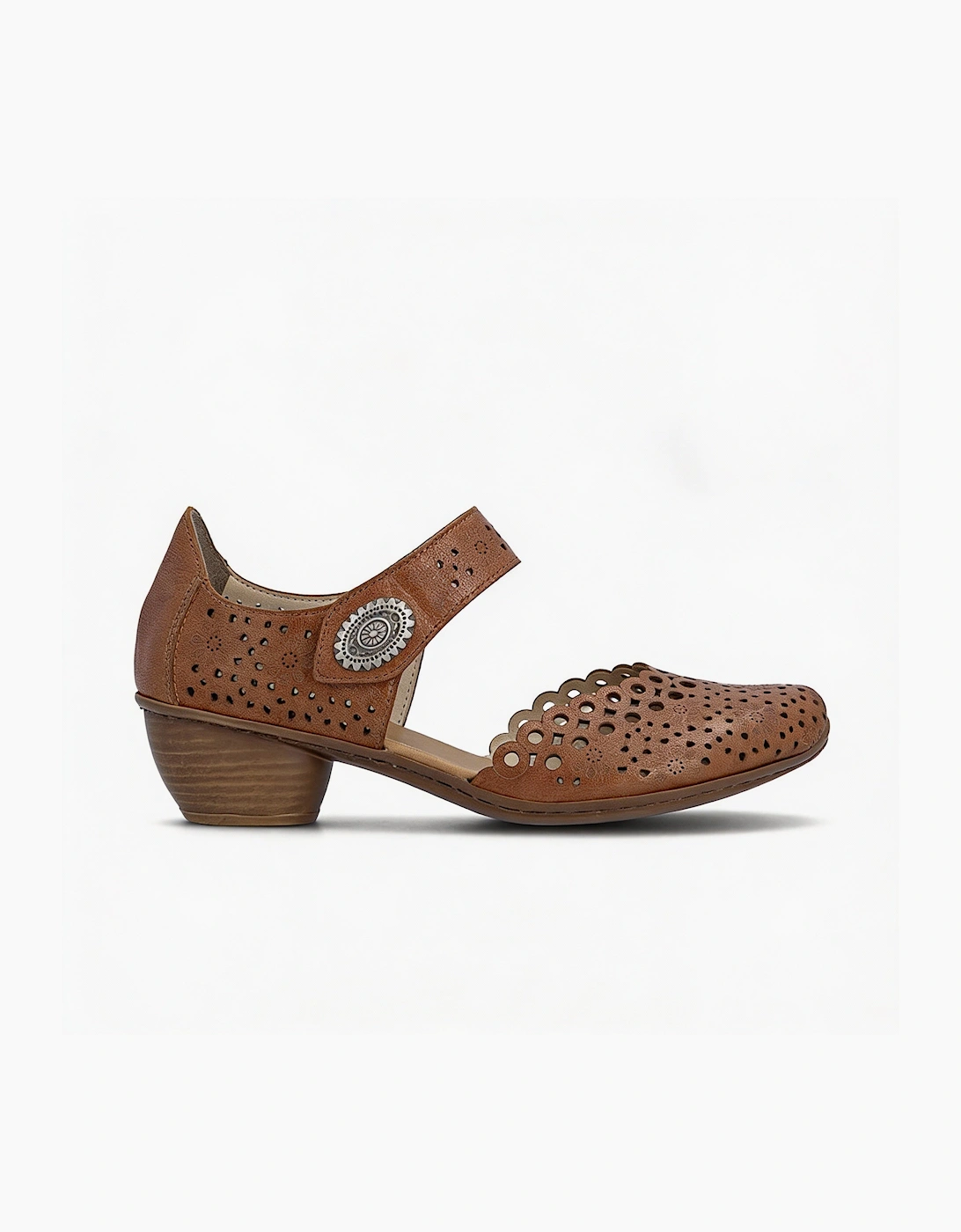 MIRJAM 43753-22 Womens Ankle Strap Sandals Tan, 7 of 6