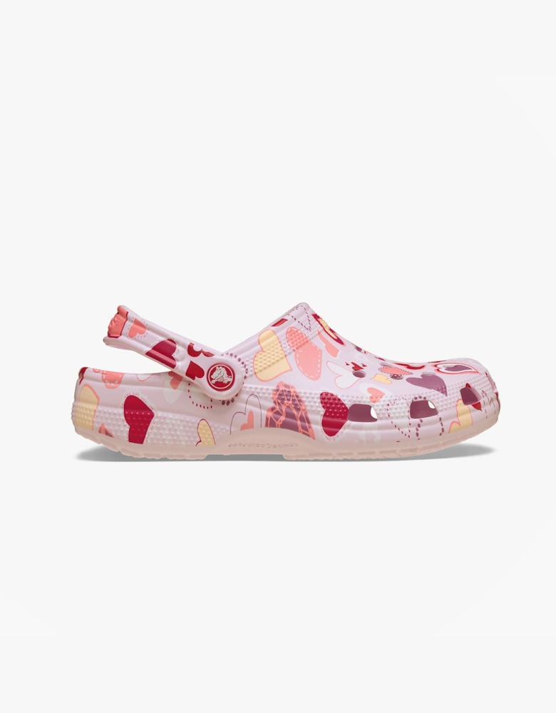 CLASSIC VDAY Girls Clogs Sandals Pink Milk/Hearts