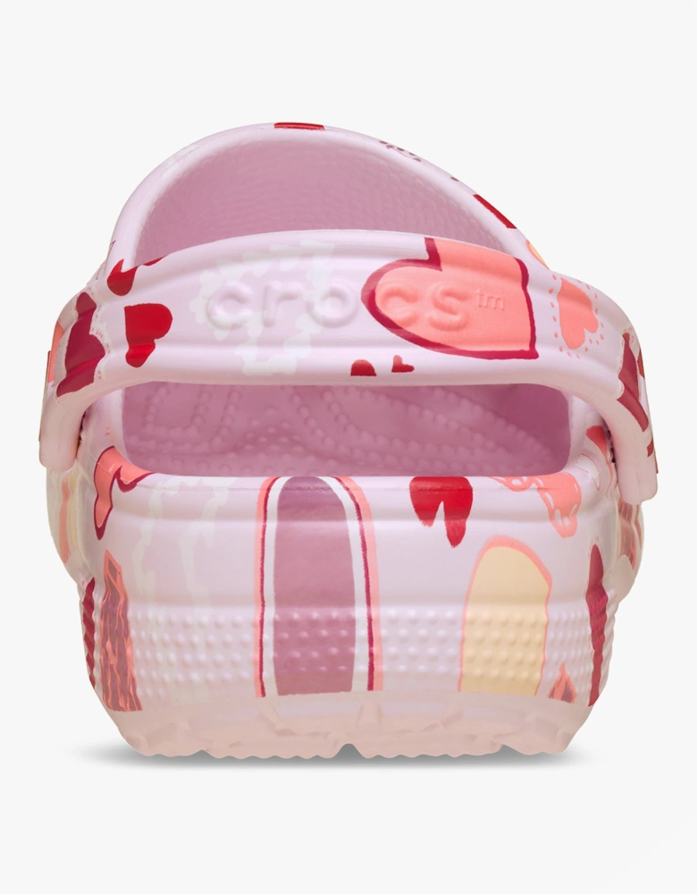 CLASSIC VDAY Girls Clogs Sandals Pink Milk/Hearts