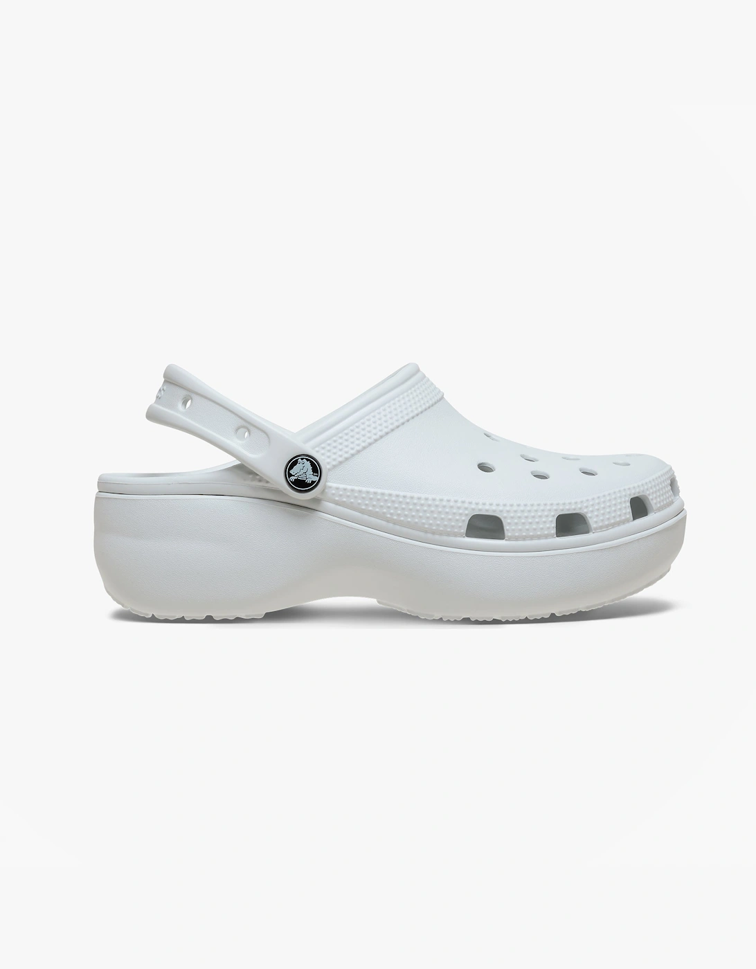 Crocs Women's Grey Classic Platform Clogs Sandals Moonlight - Size: 5