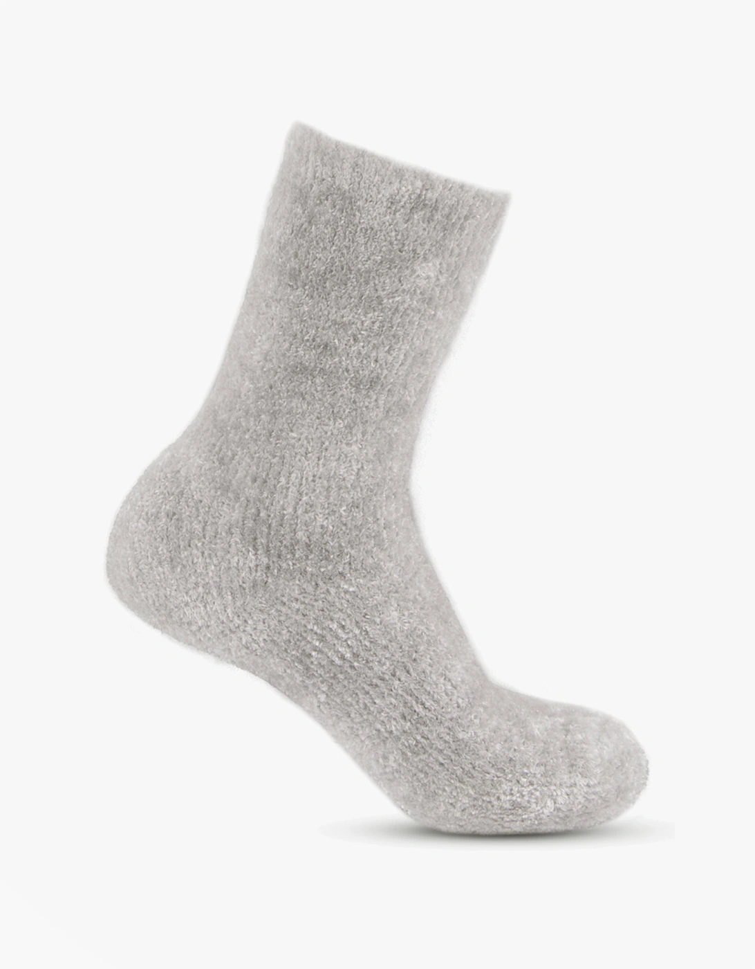Toasties FAIR ISLE & CHENILLE SUPERSOFT BED SOCKS (Twin Pack) Womens Socks Grey/Fair Isle