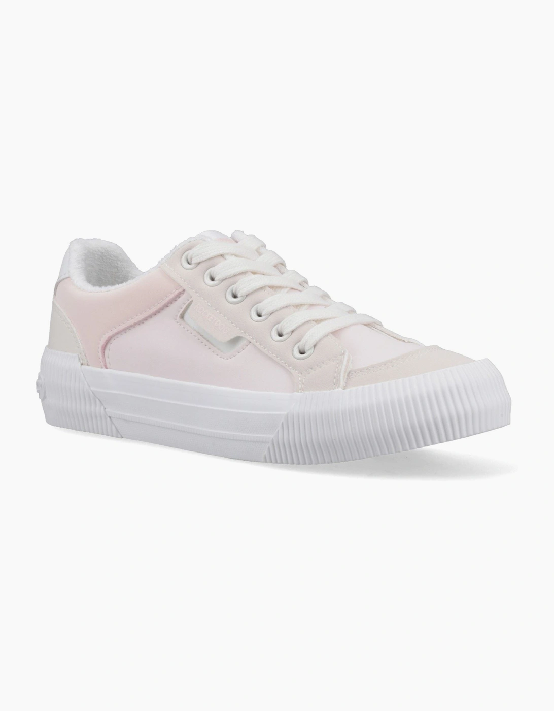 Cheery Blocked Lyon Textile Women's Pale Combo Trainers, 6 of 5