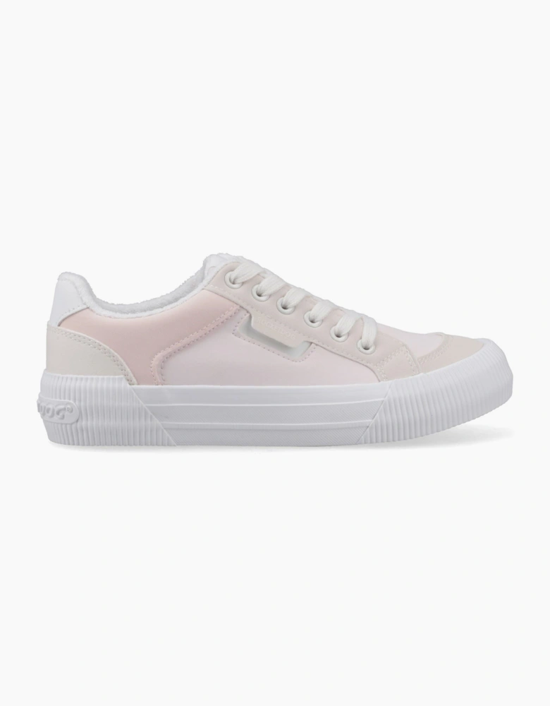 Cheery Blocked Lyon Textile Women's Pale Combo Trainers
