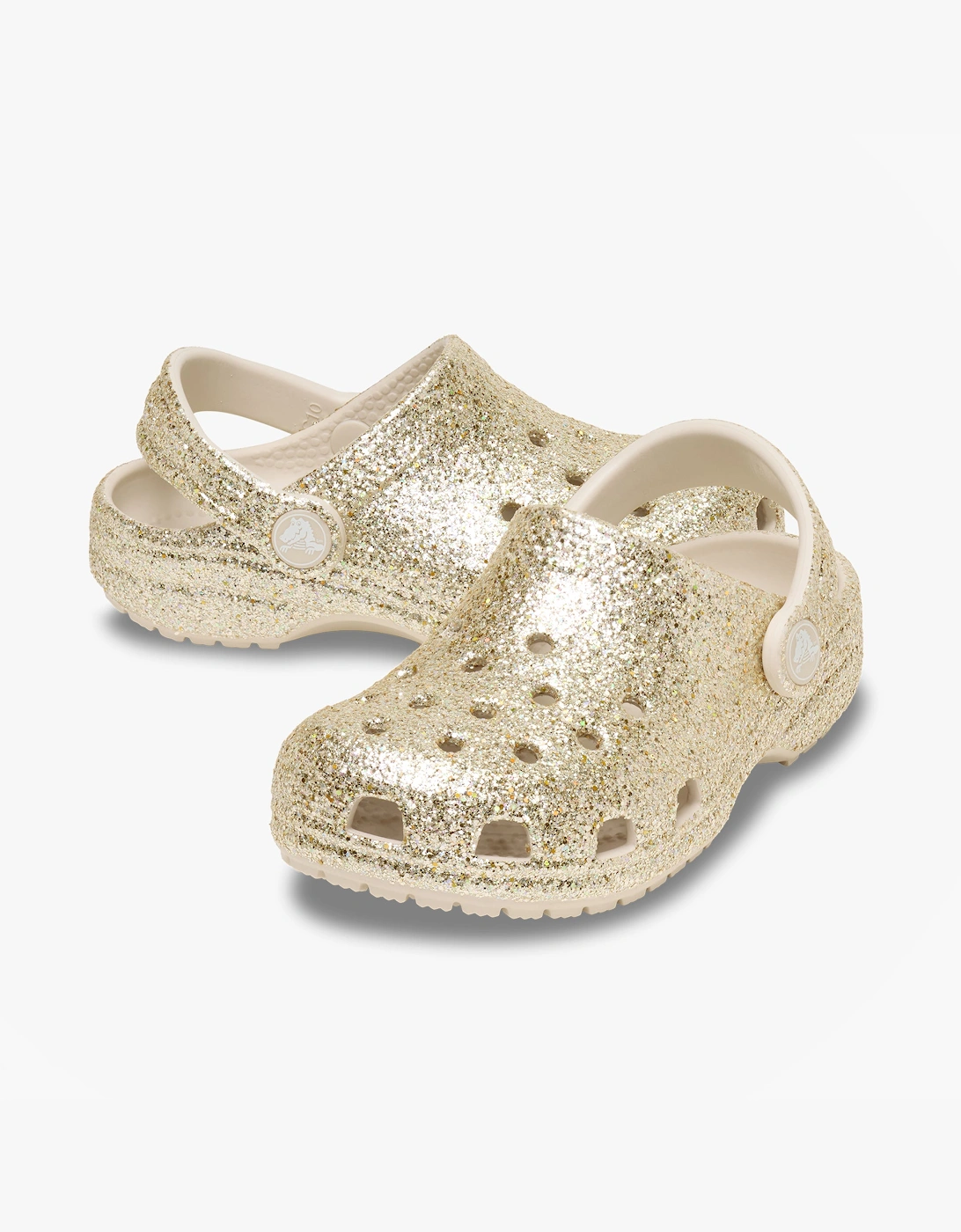 CLASSIC CHUNKY GLITTER Girls Clogs Sandals Sandstone