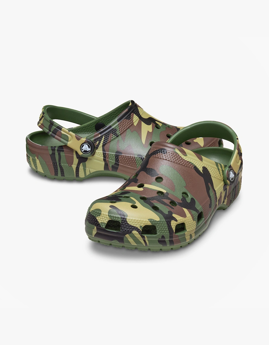 CLASSIC CAMOUFLAGE Unisex Adults Clogs Sandals Army Green/Multi