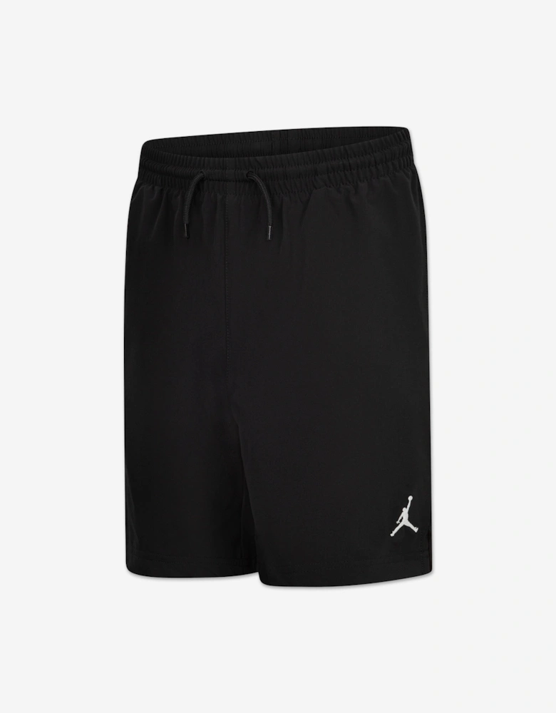 Jordan Boys MJ Jumpman Woven Play Shorts in Black