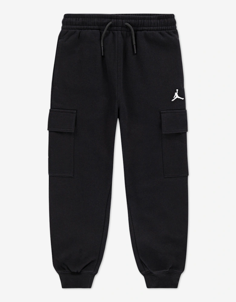 Jordan Boys My Brooklyn Essential Fleece Cargo Pants in Black