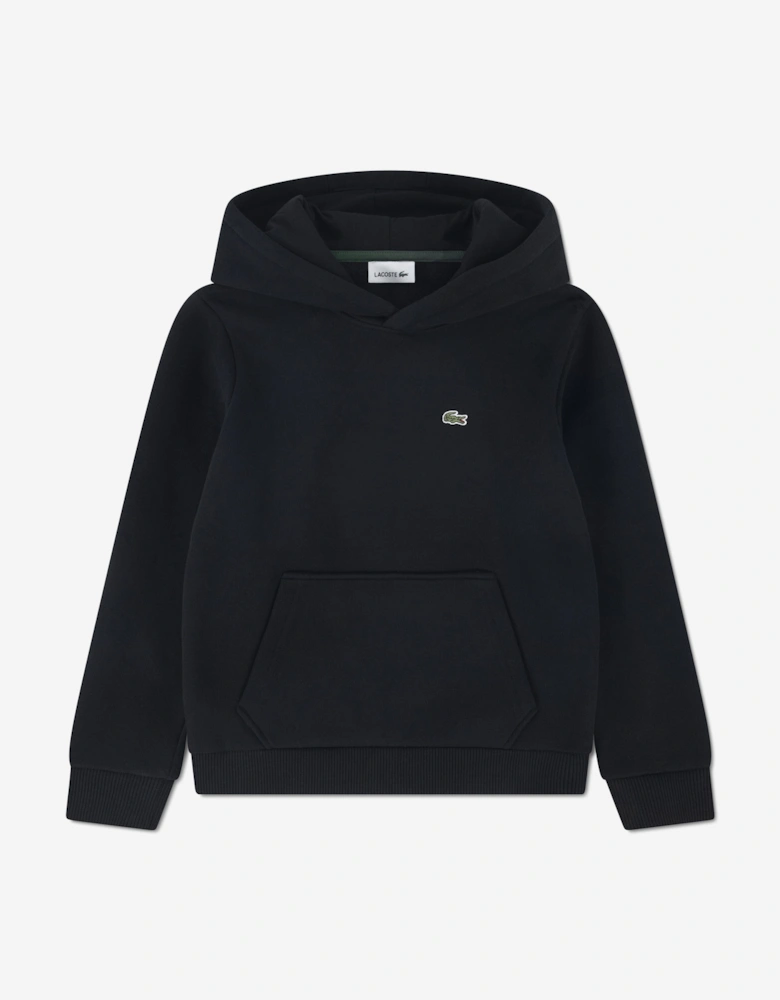 Boys Core Fleece Pullover Hoodie in Black