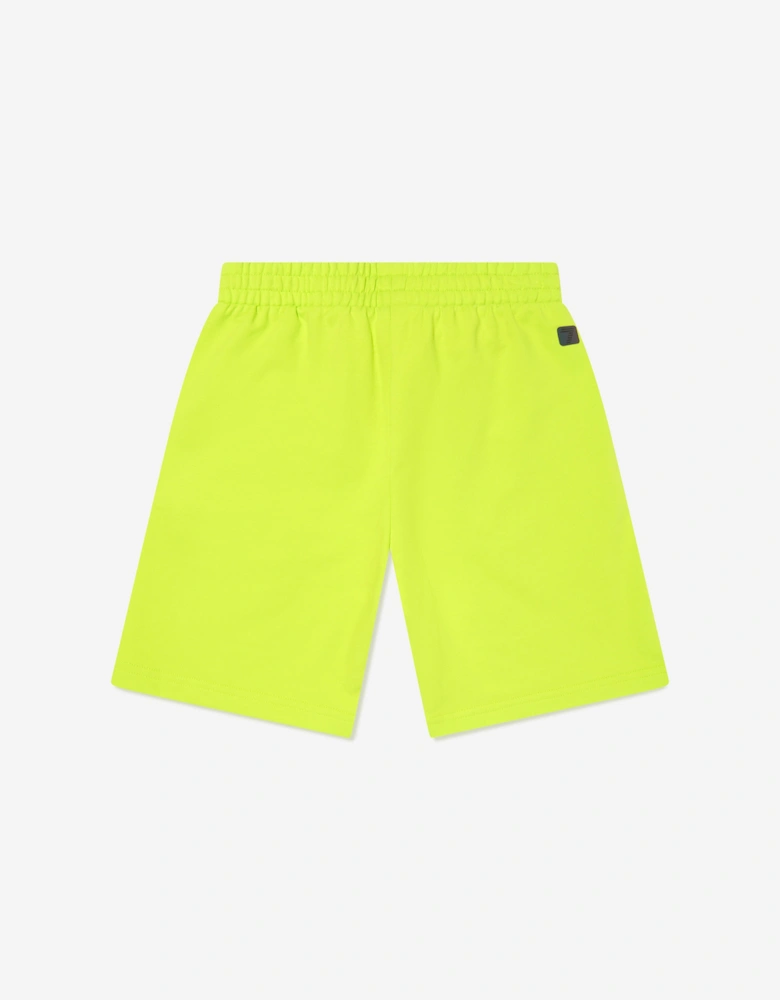 Emporio Armani Boys Iridescent Logo Shorts in Green
