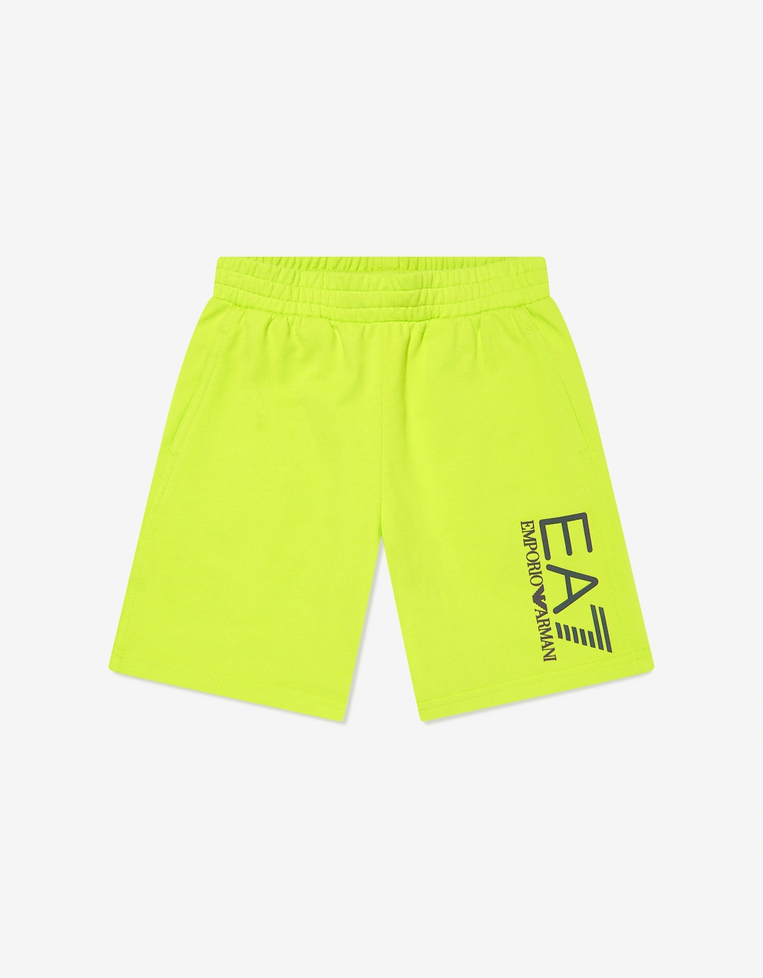 Emporio Armani Boys Iridescent Logo Shorts in Green, 5 of 4