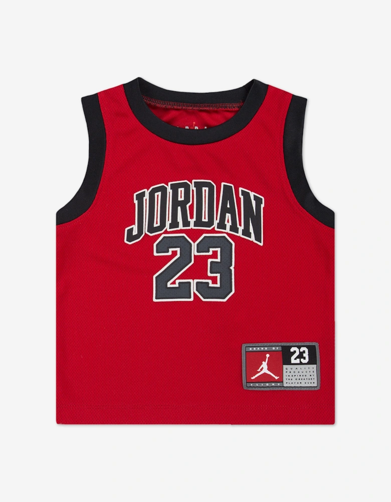 Jordan Boys 23 Jersey Short Set in Black