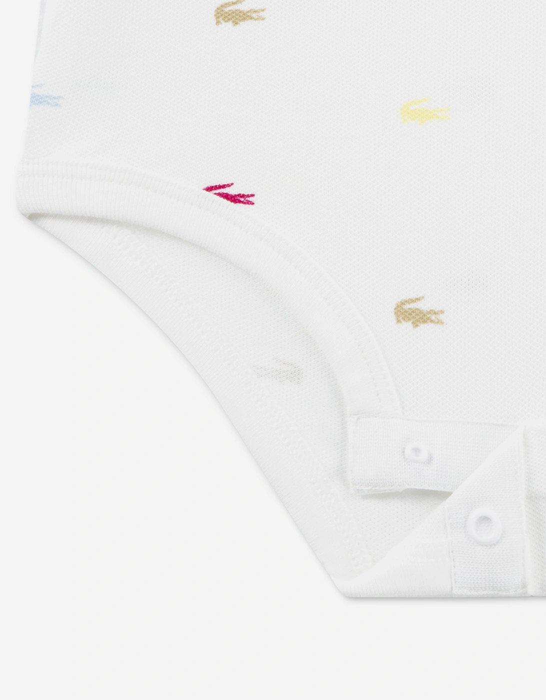 Baby Boys Pique Bodysuit in White