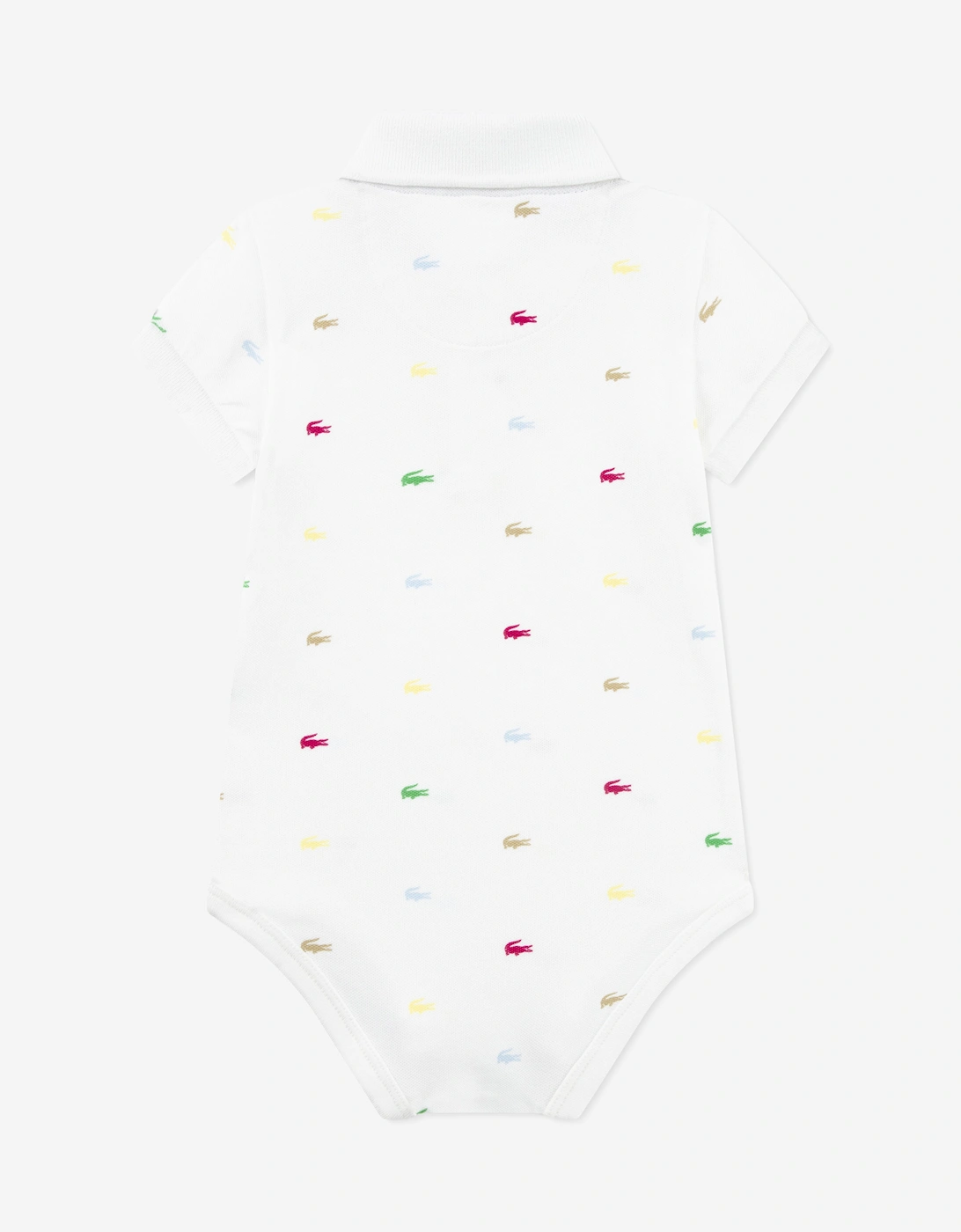 Baby Boys Pique Bodysuit in White