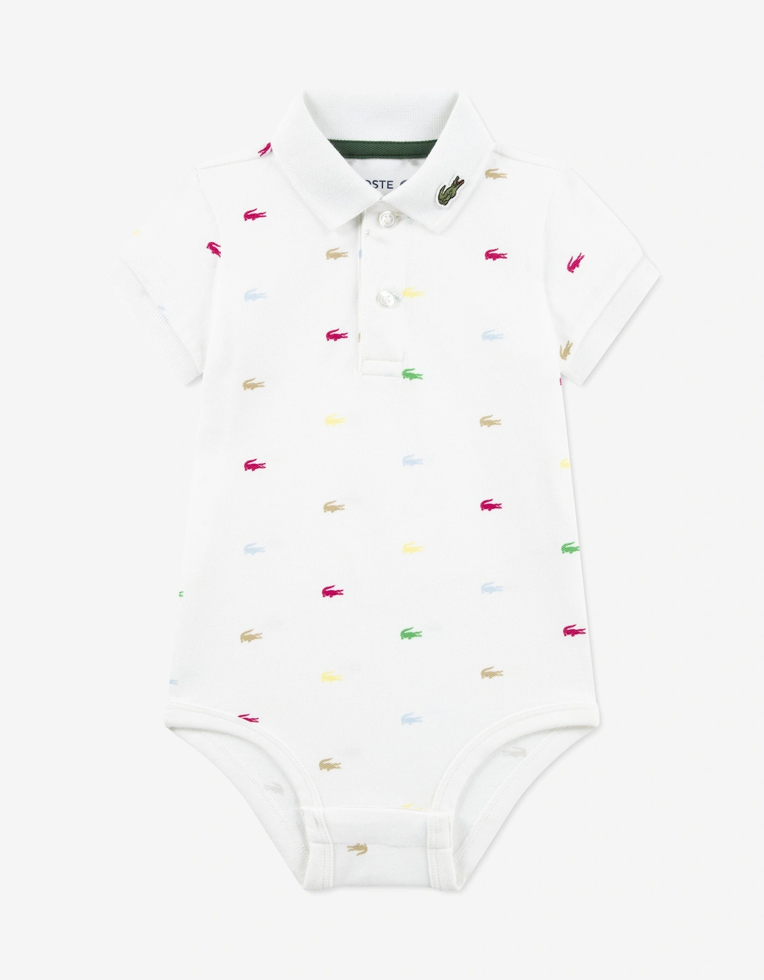 Baby Boys Pique Bodysuit in White, 5 of 4