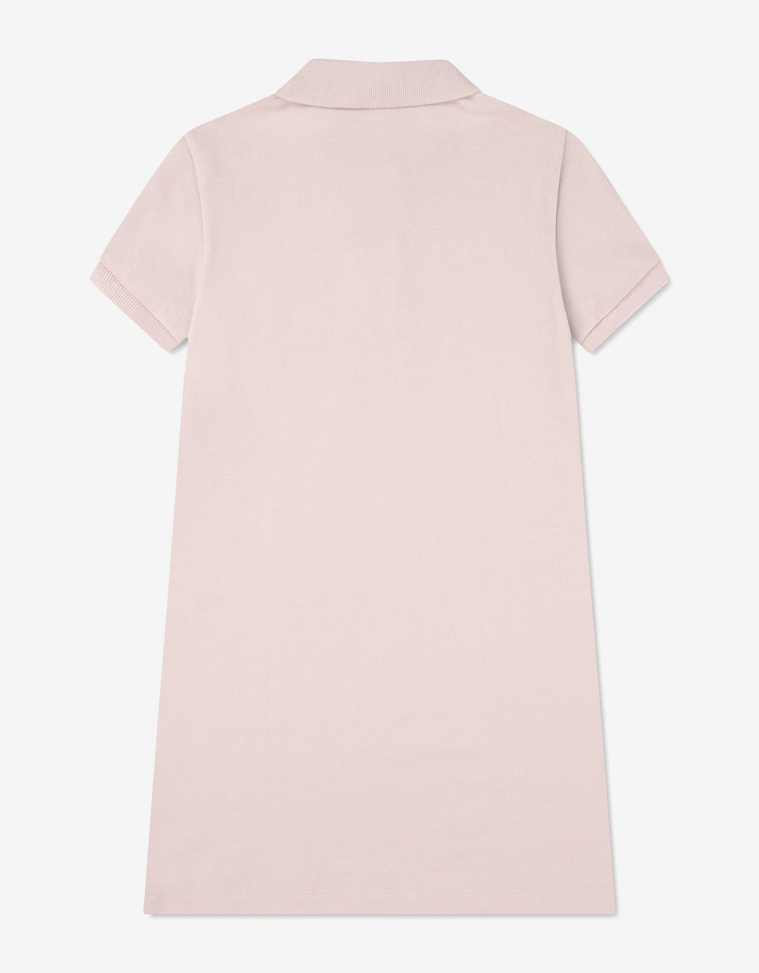 Girls Pique Polo Dress in Pink