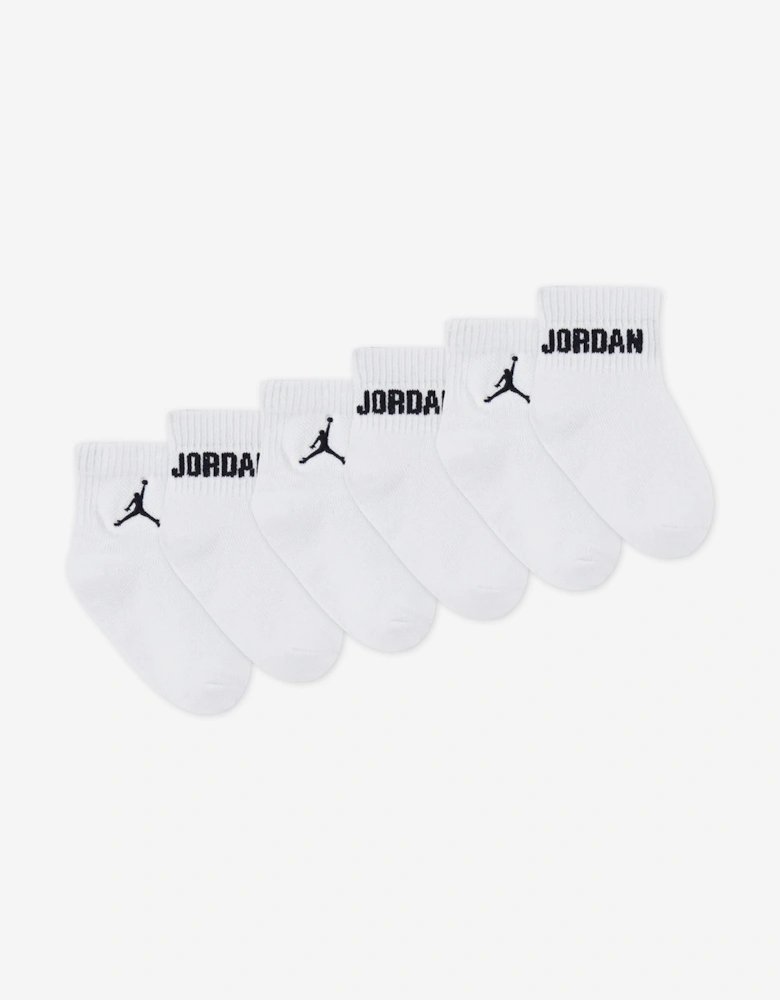 Jordan Baby Tod Everyday Essential Socks Set in White