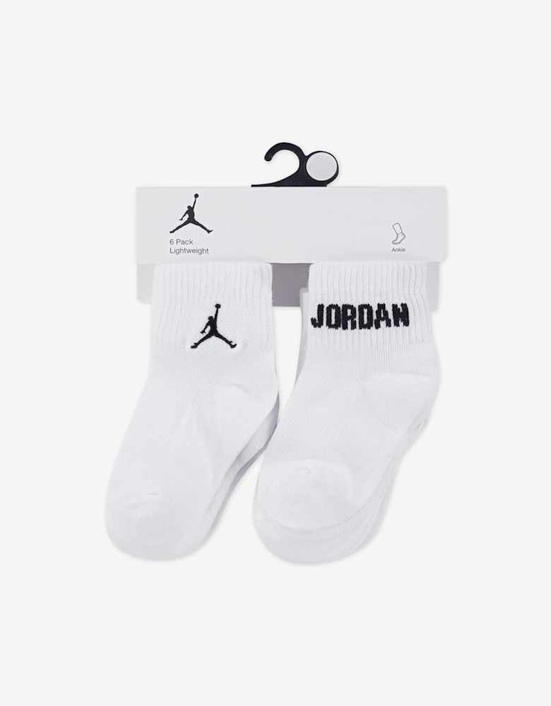 Jordan Baby Tod Everyday Essential Socks Set in White