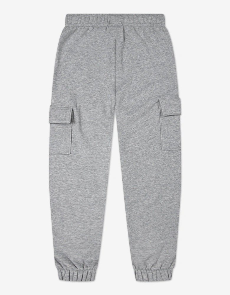 Boys Cargo Fleece Joggers in Grey