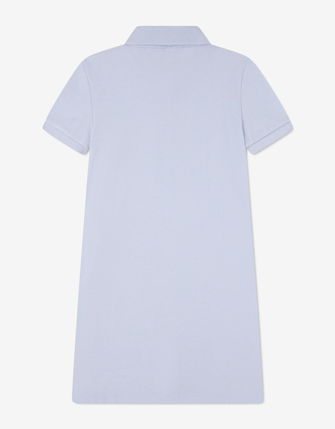 Girls Pique Polo Dress in Blue