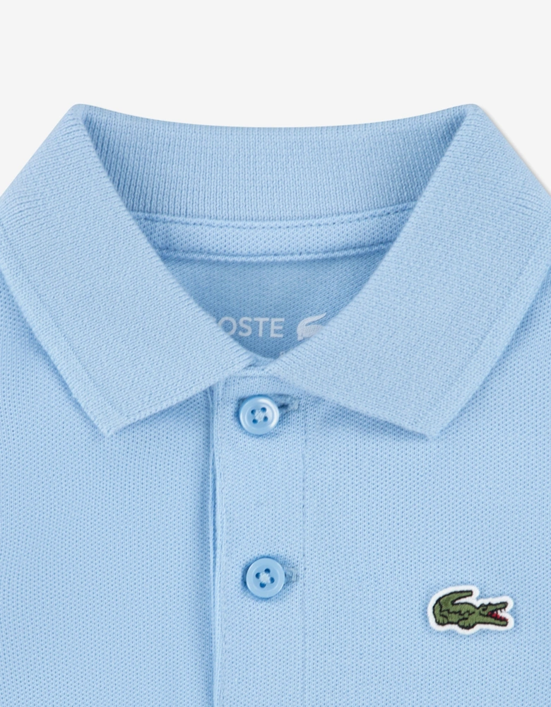 Baby Boys Pique Bodysuit in Blue