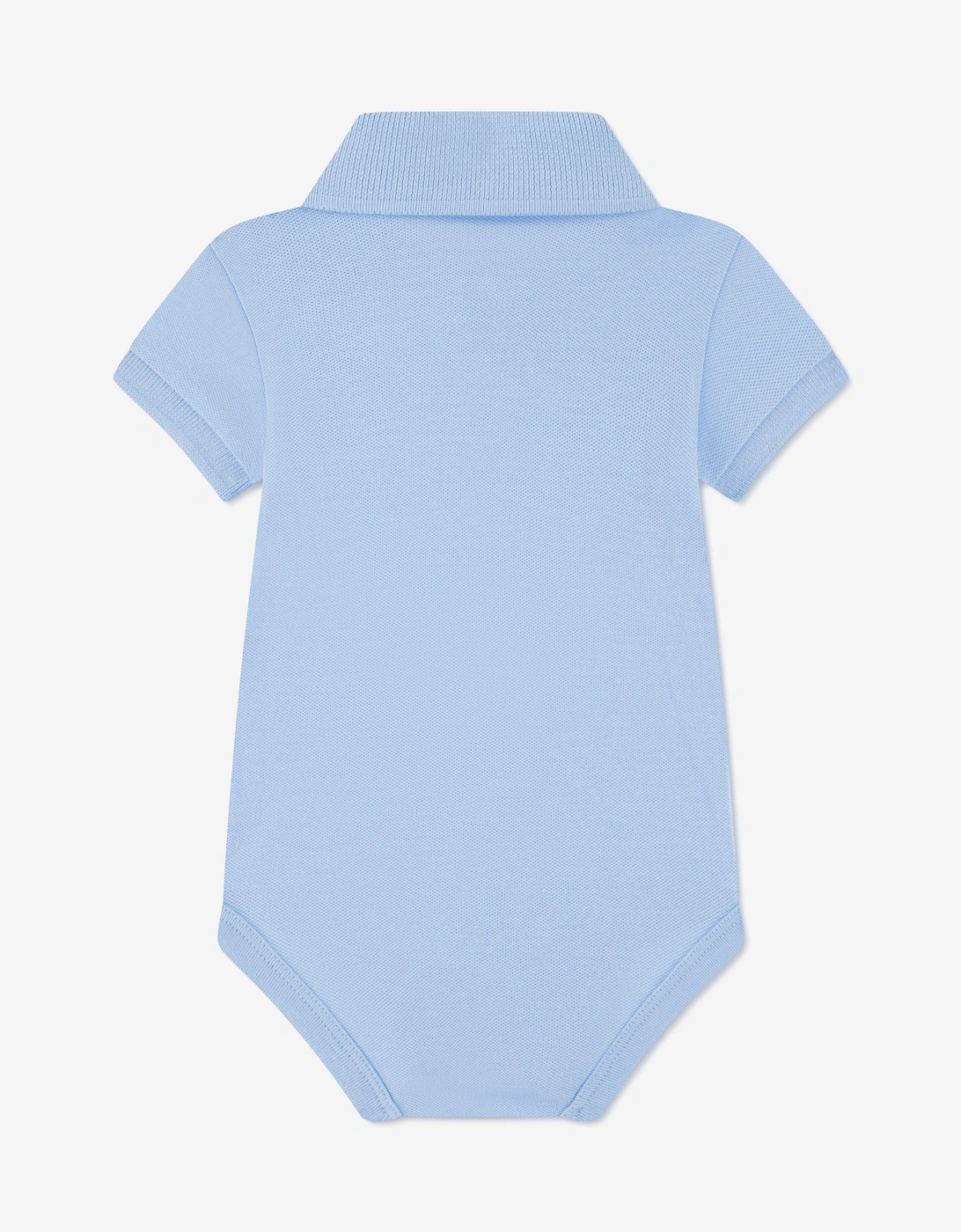 Baby Boys Pique Bodysuit in Blue