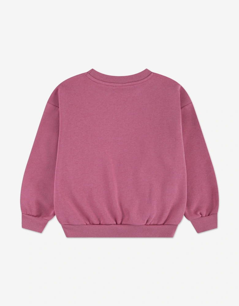 Girls Essential Fleece Tracksuit in Pink