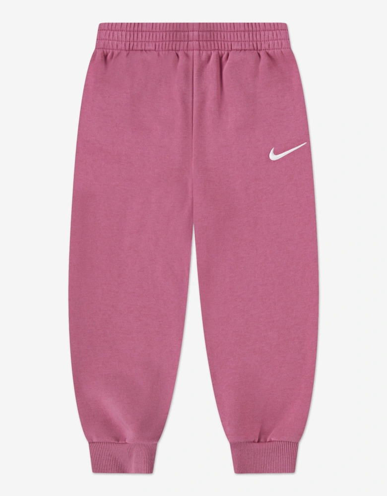 Girls Essential Fleece Tracksuit in Pink