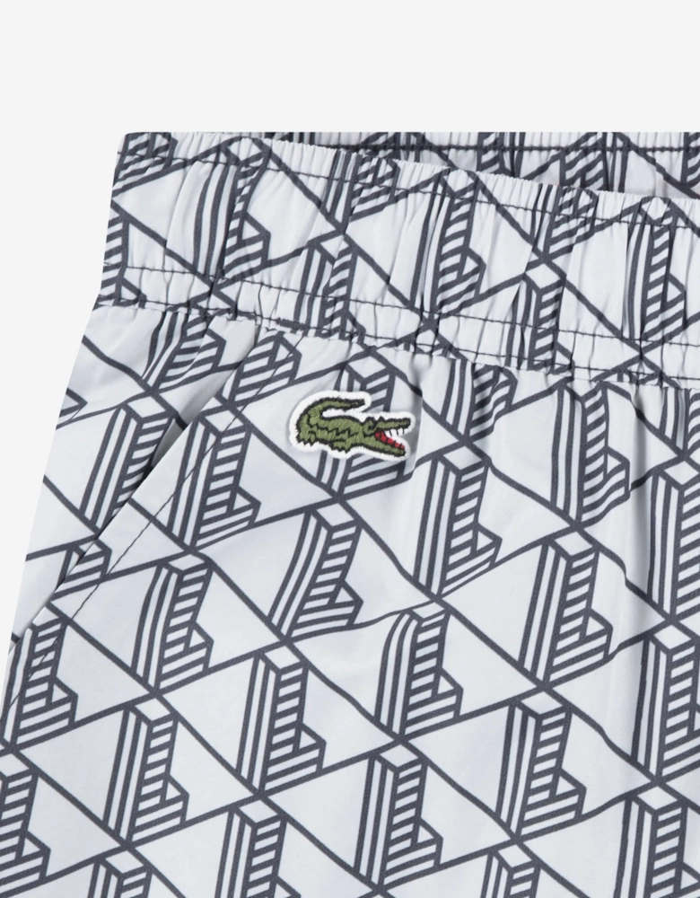 Boys Monogram Wind Tracksuit in Grey