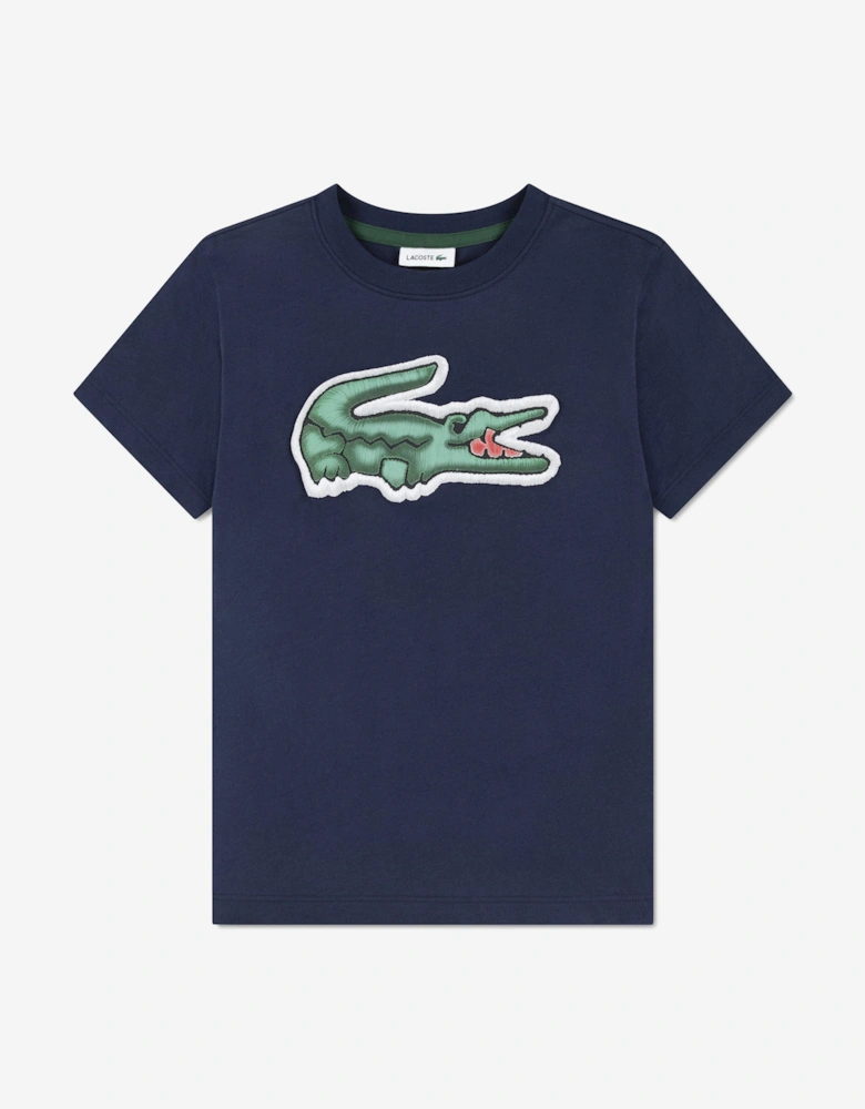 Boys Logo T-Shirt in Navy