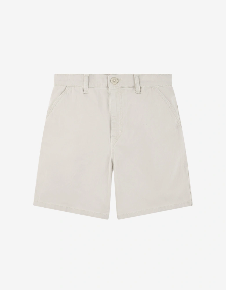 Boys Authentic Chino Shorts in Beige